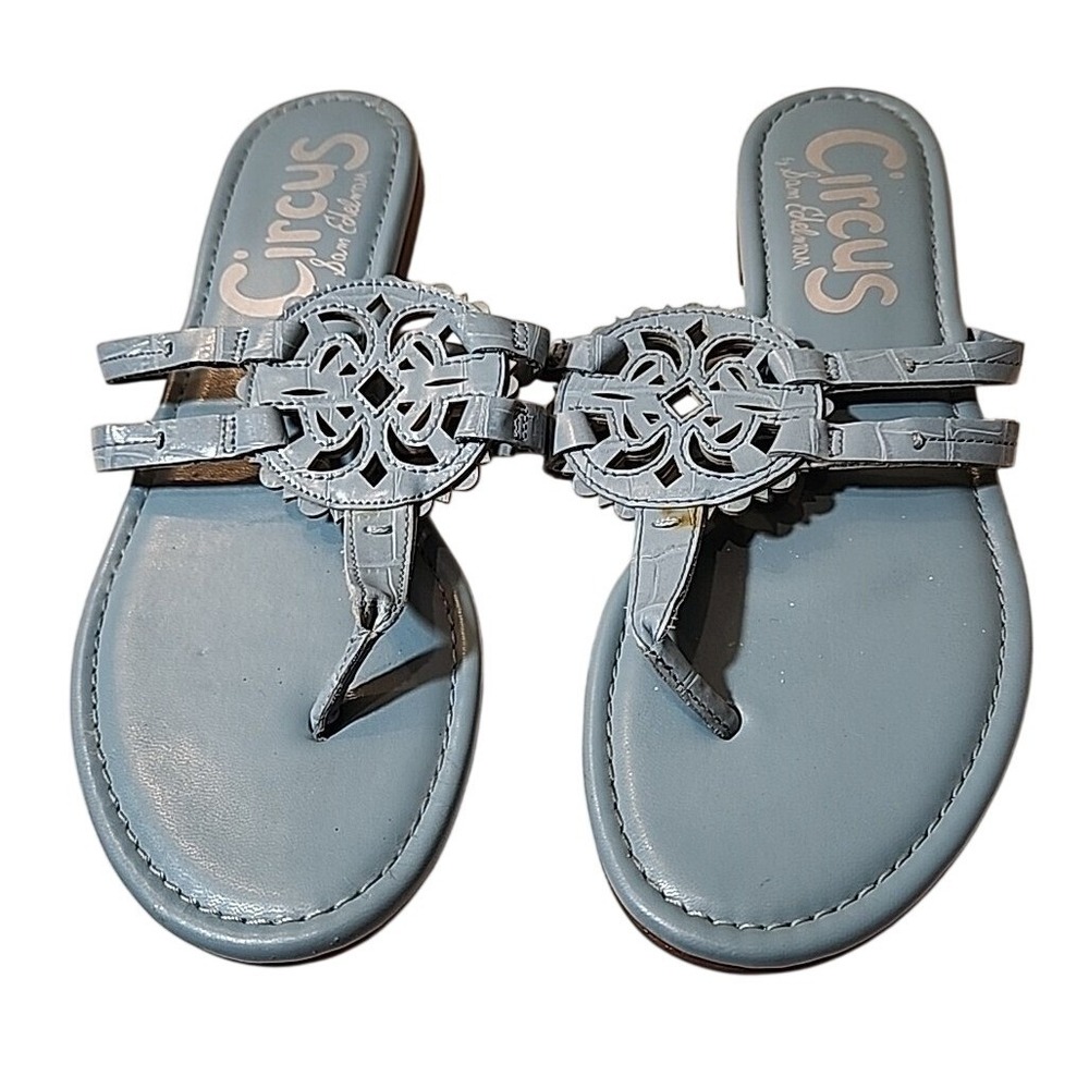 Circus by Sam Edelman Light Blue Cutout Thong Sandals